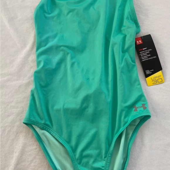 YOUTH UNDER ARMOUR ONE PIECE SWIMSUIT - Picture 1 of 4